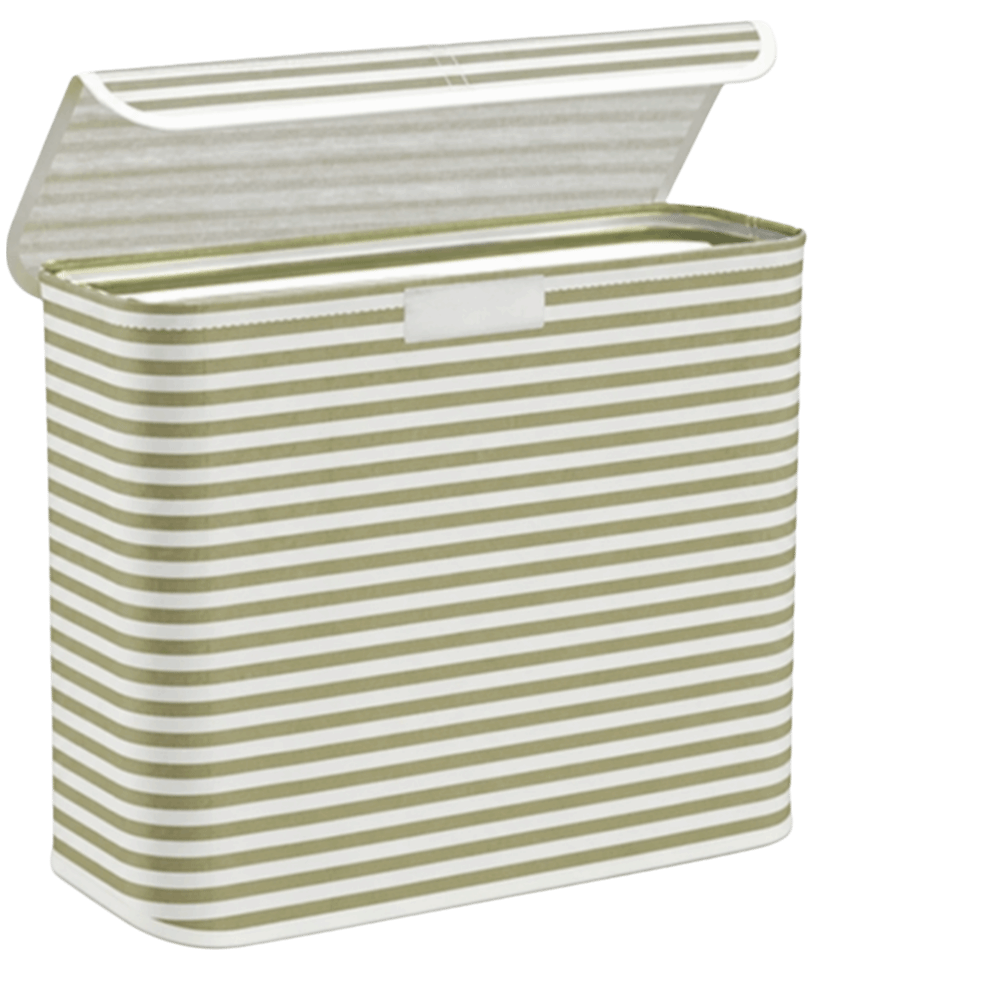 Storage Basket Fabric - Container Foldable Toilet Paper Holder Stripe