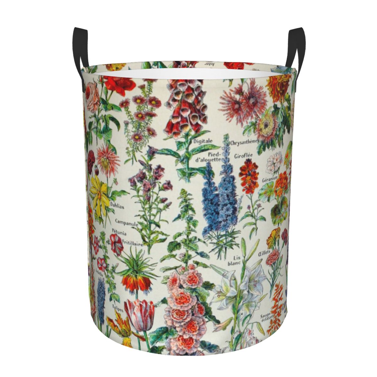 Baby Nursery Laundry Hamper - Custom Adolphe Millot HD Fleurs Laundry