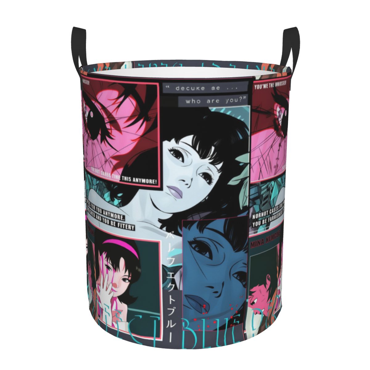 Baby Nursery Laundry Hamper - Japane Anima Thriller Film P-Perfect Blue