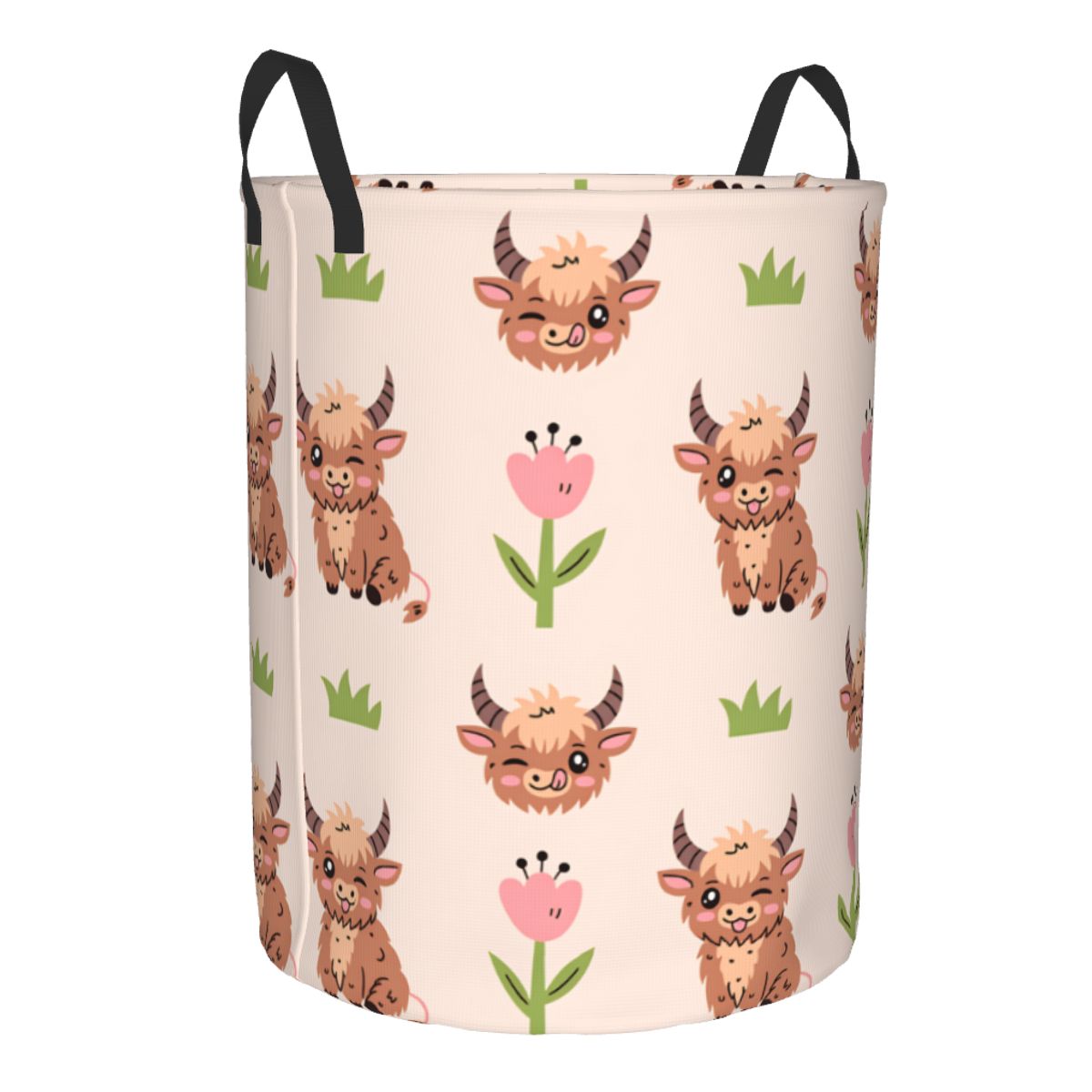 Cute Baby Highland Cows Laundr - огляд і ціна Baby Nursery Laundry Hamper
