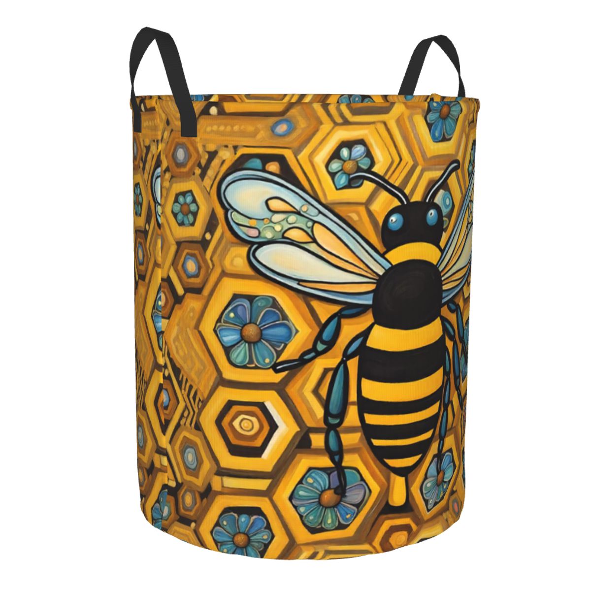 Bee And Honeycomb Print Laundr - огляд і ціна Baby Nursery Laundry Hamper