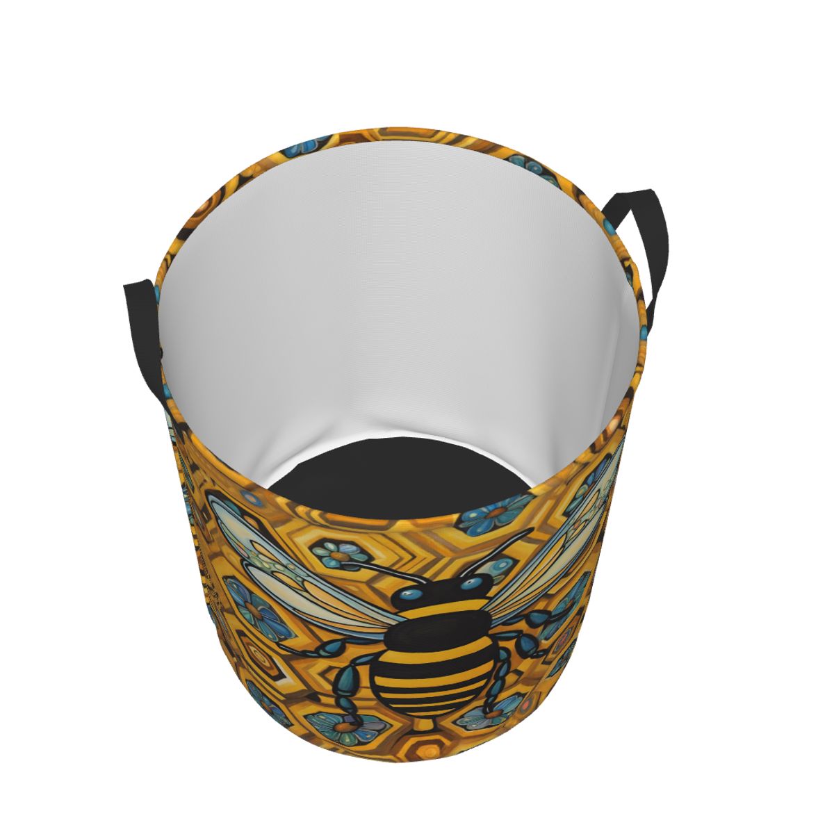 Bee And Honeycomb Print Laundr - огляд і ціна Baby Nursery Laundry Hamper