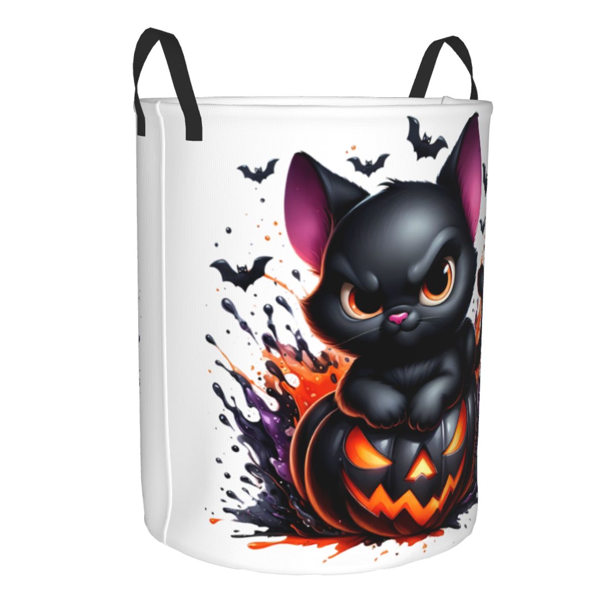 Halloween Black Cat Pumpkins L - огляд і ціна Baby Nursery Laundry Hamper