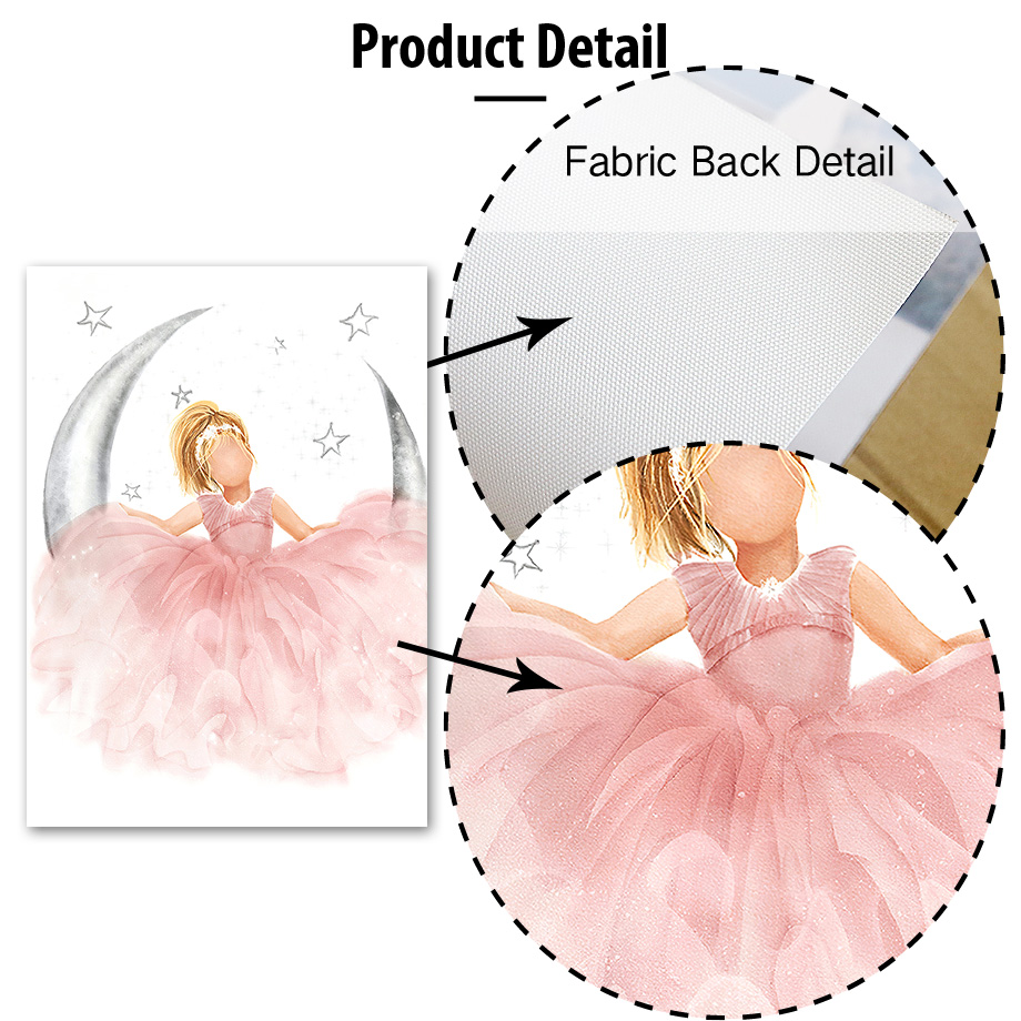 Pink Angel Girl Sun Moon Cloud - огляд і ціна Baby Nursery Pink