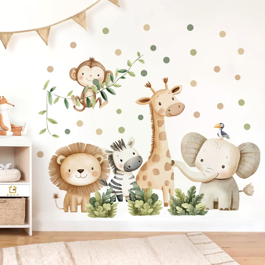 Boho Forest Animals Wall Stick - огляд і ціна Baby Nursery Modern