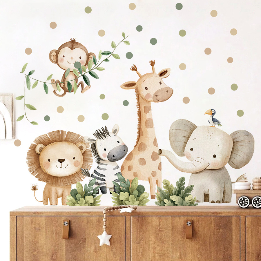 Boho Forest Animals Wall Stick - огляд і ціна Baby Nursery Modern