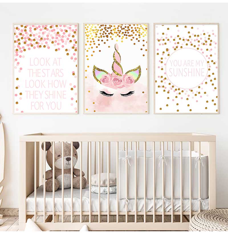 Decorative Picture Baby Girl B - огляд і ціна Baby Nursery Pink