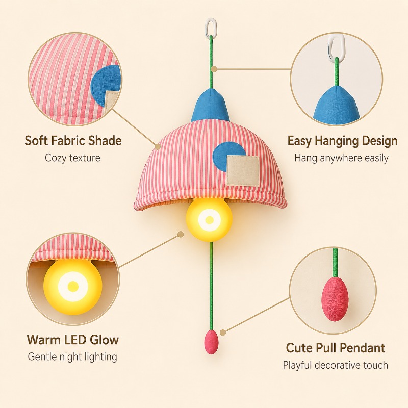 Rechargeable Hanging Night Lig - огляд і ціна Baby Nursery Lampshade