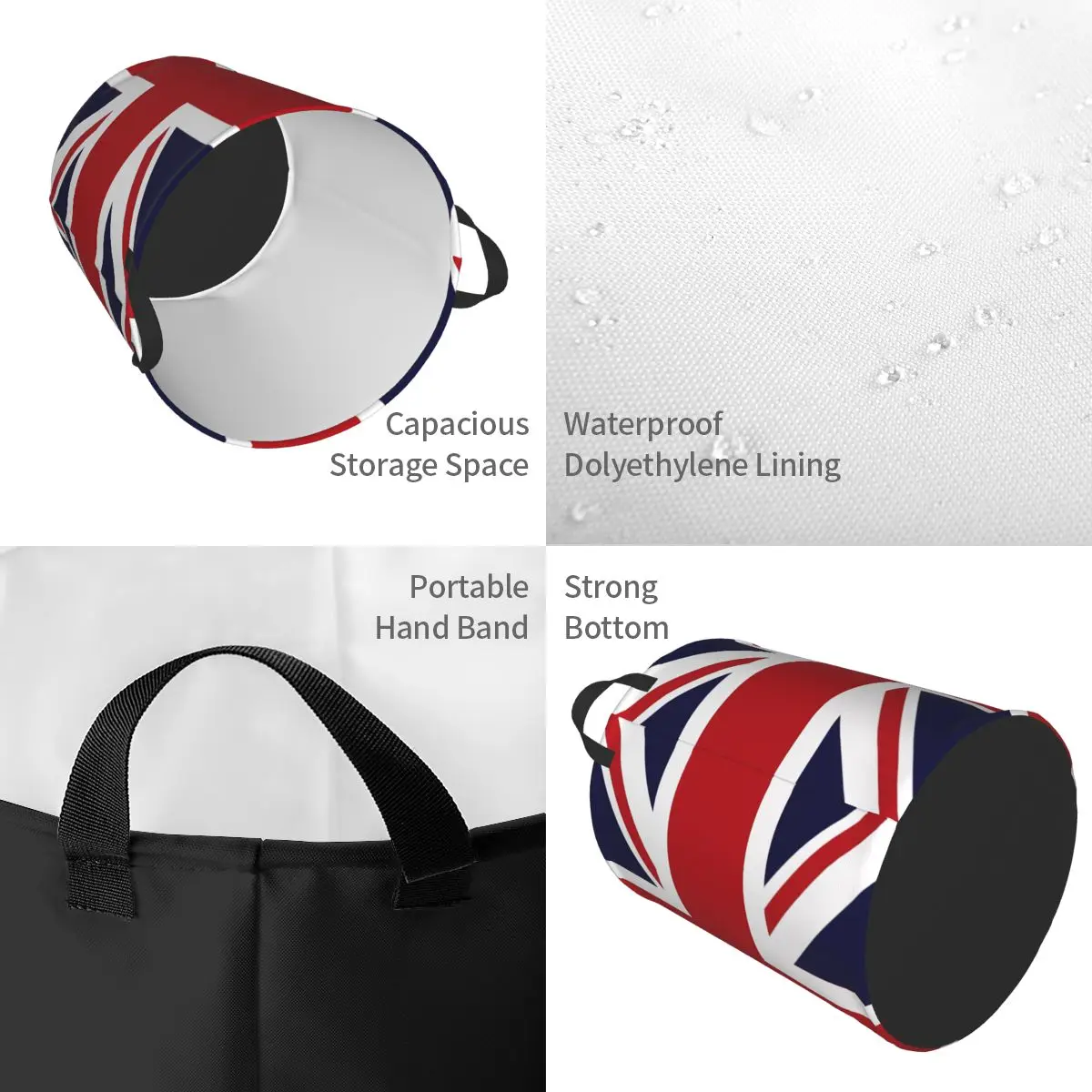 Union Jack Flag Of The UK Laun - огляд і ціна Baby Nursery Laundry Hamper