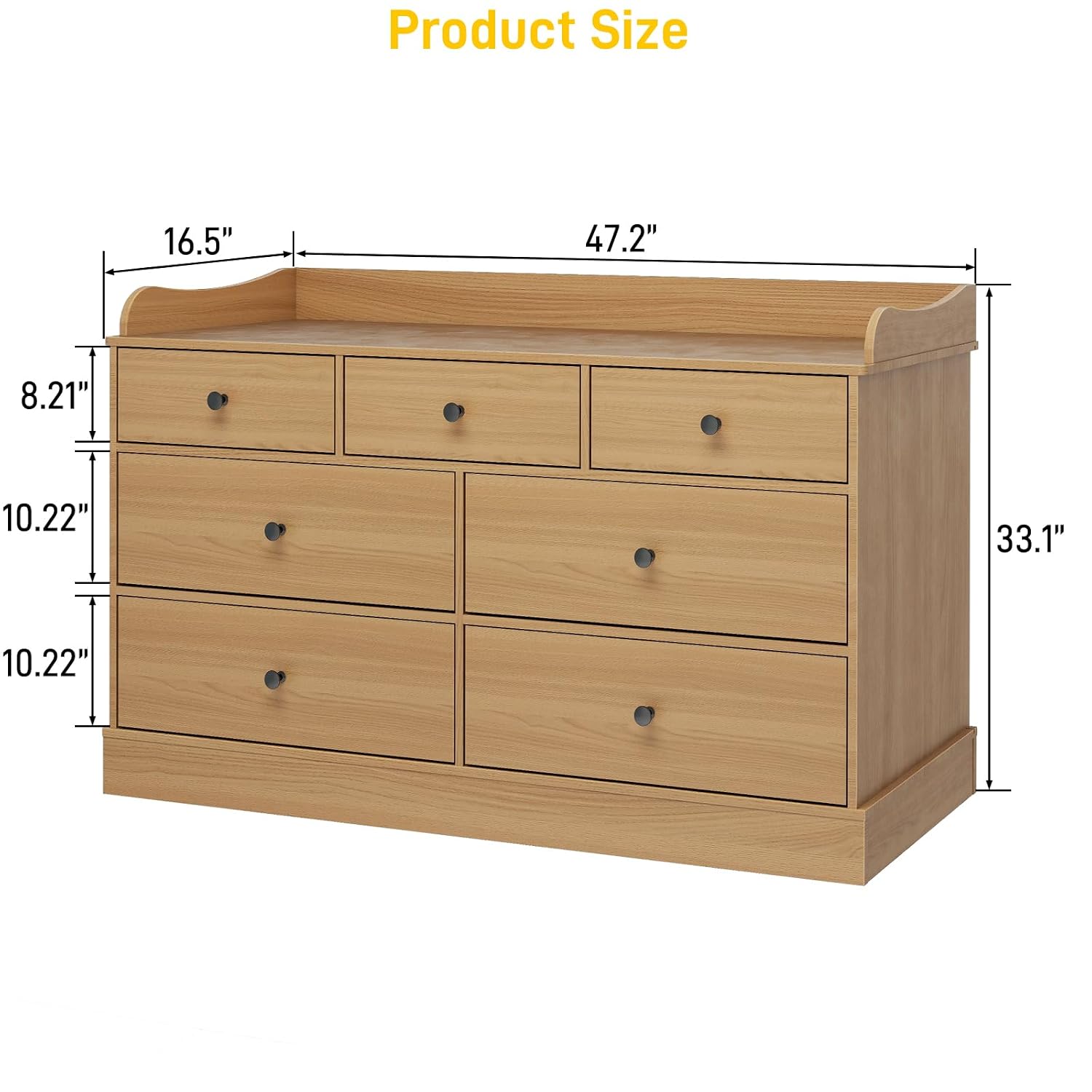 Kids Dresser with 7 Drawers &  - огляд і ціна Baby Nursery Chest Of Drawers