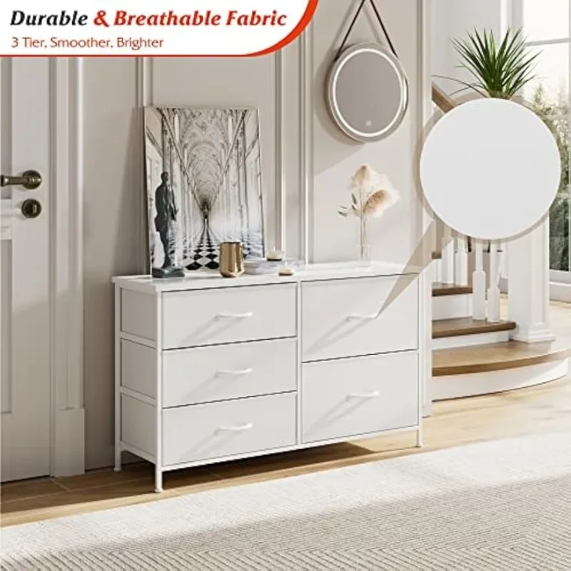 White Dresser for Bedroom with - огляд і ціна Baby Nursery Chest Of Drawers