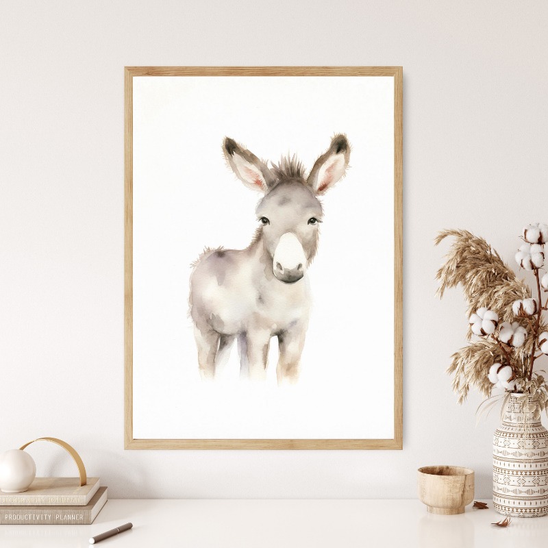 Watercolor Farm Animals Baby H - огляд і ціна Baby Nursery Animal Prints