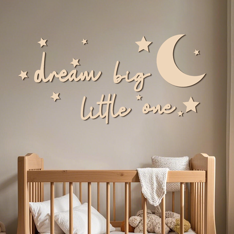 Dream Big Little One Wooden Si - огляд і ціна Baby Nursery Modern