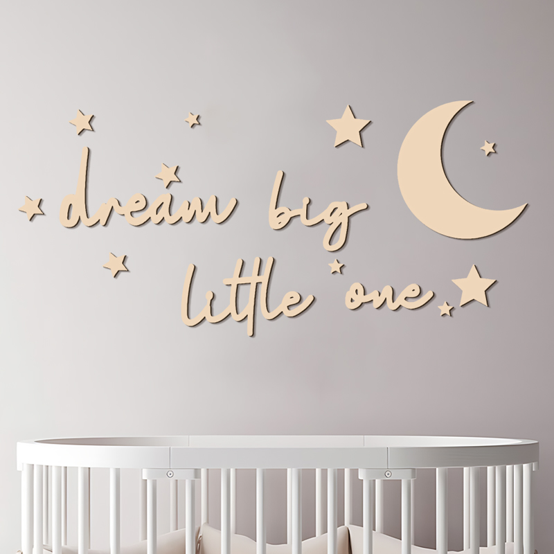 Dream Big Little One Wooden Si - огляд і ціна Baby Nursery Modern