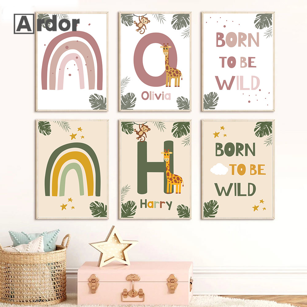 Nordic Jungle Animal Posters C - огляд і ціна Baby Nursery Jungle Animals