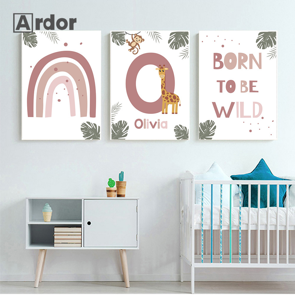 Nordic Jungle Animal Posters C - огляд і ціна Baby Nursery Jungle Animals