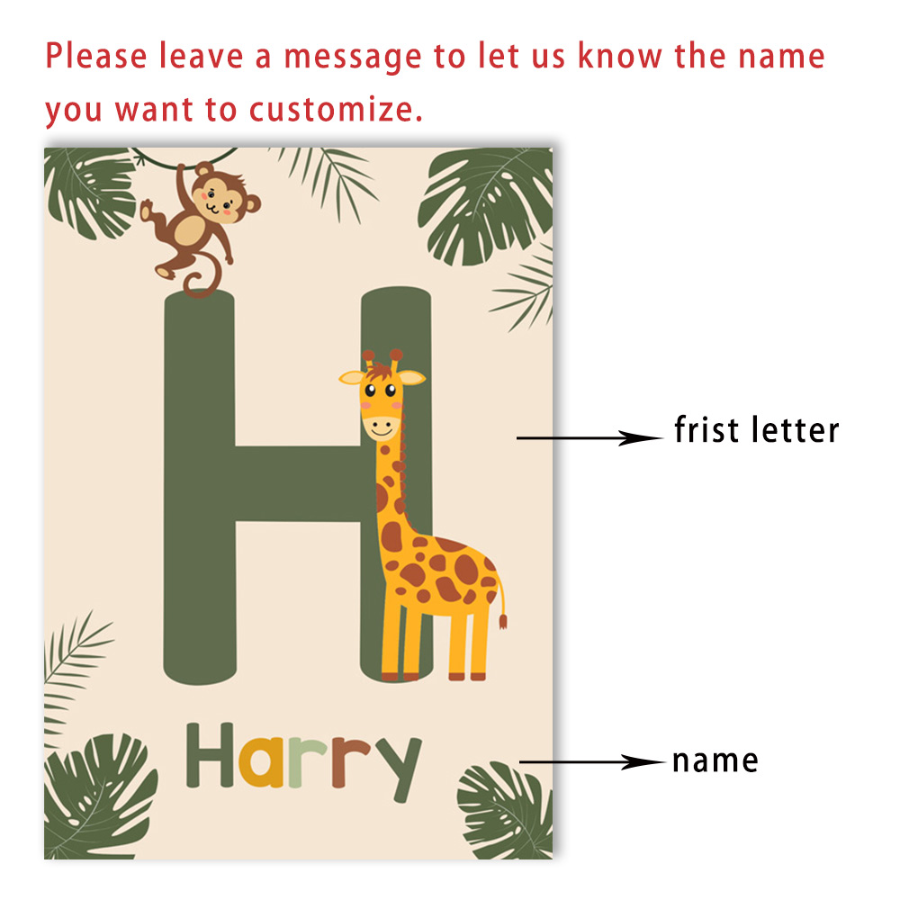 Nordic Jungle Animal Posters C - огляд і ціна Baby Nursery Jungle Animals