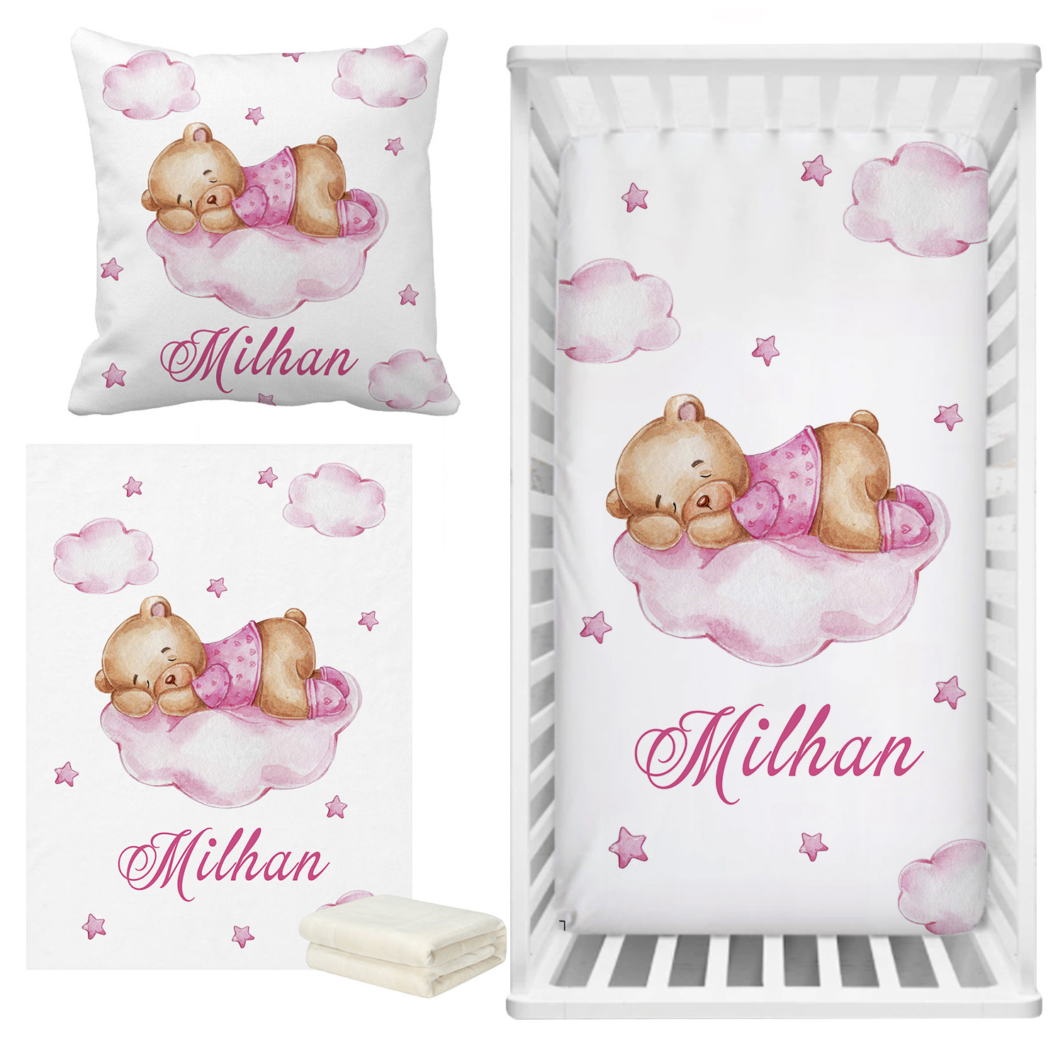 LVYZIHO Sleeping Bear Custom N - огляд і ціна Baby Nursery Animal Prints