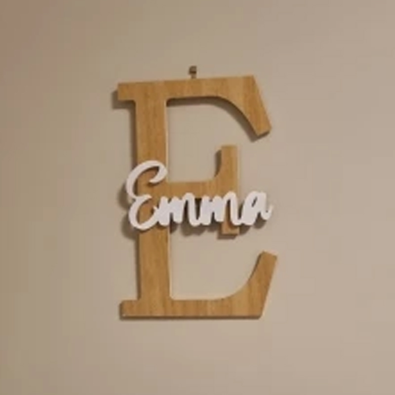 Custom Wooden Name Sign  Baby  - огляд і ціна Baby Nursery Modern