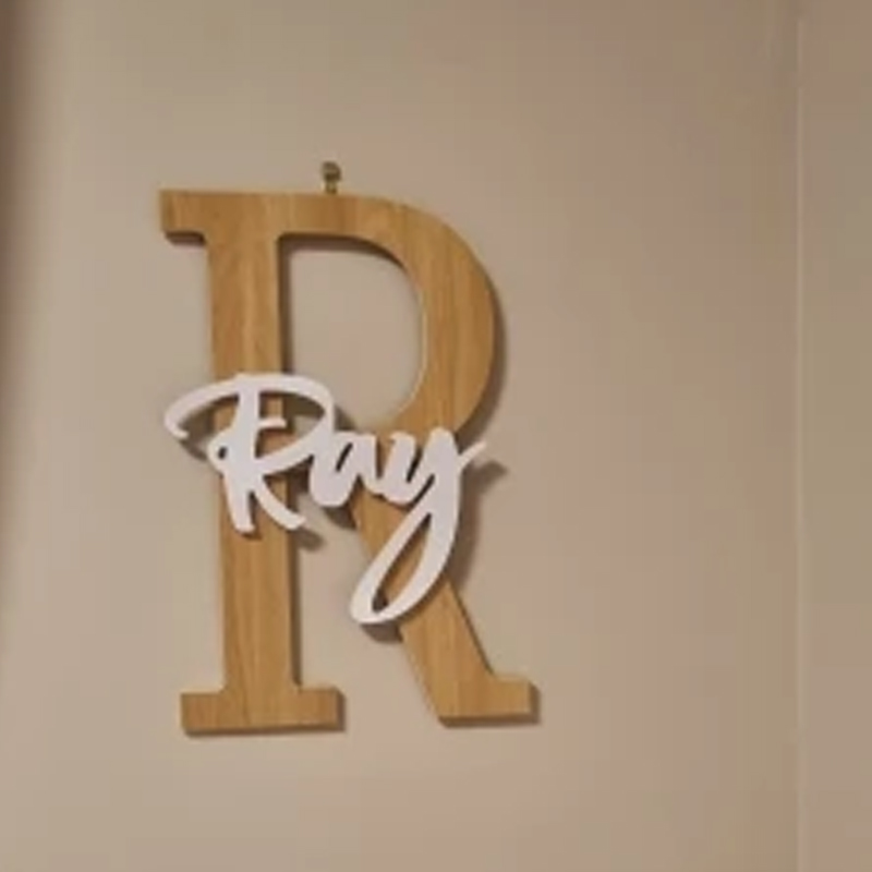 Custom Wooden Name Sign  Baby  - огляд і ціна Baby Nursery Modern