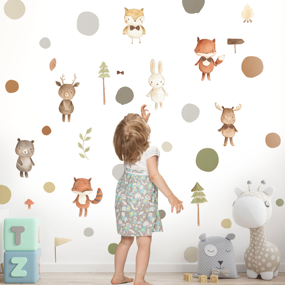 Cartoon Cute Fox Rabbit Animal - огляд і ціна Baby Nursery Modern