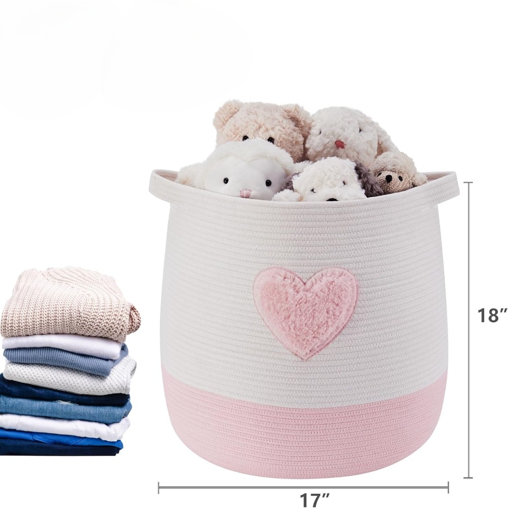 Pink Laundry Basket Hamper for - огляд і ціна Baby Nursery Pink