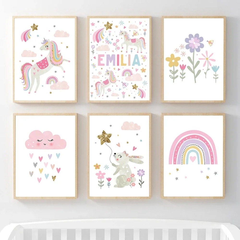 Pink Unicorn Rabbit Rainbow Cl - огляд і ціна Baby Nursery Pink