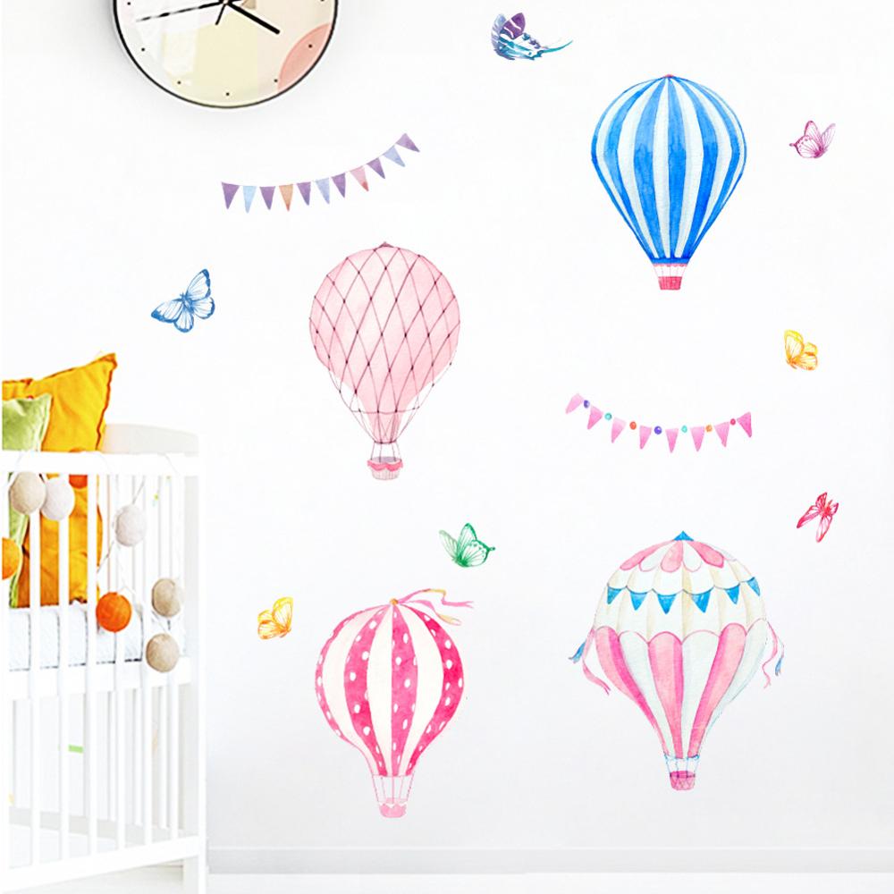 Cartoon Hot Air Balloon Wall S - огляд і ціна Baby Nursery Murals