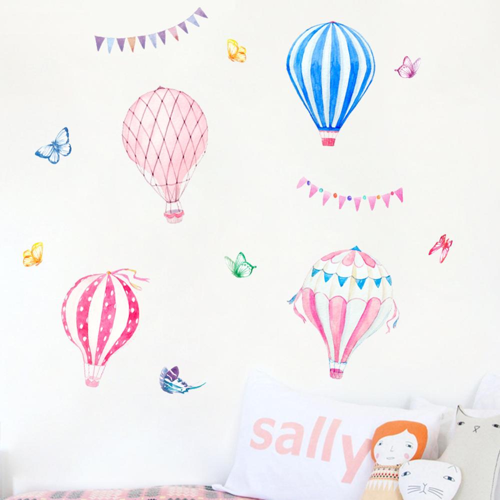 Cartoon Hot Air Balloon Wall S - огляд і ціна Baby Nursery Murals