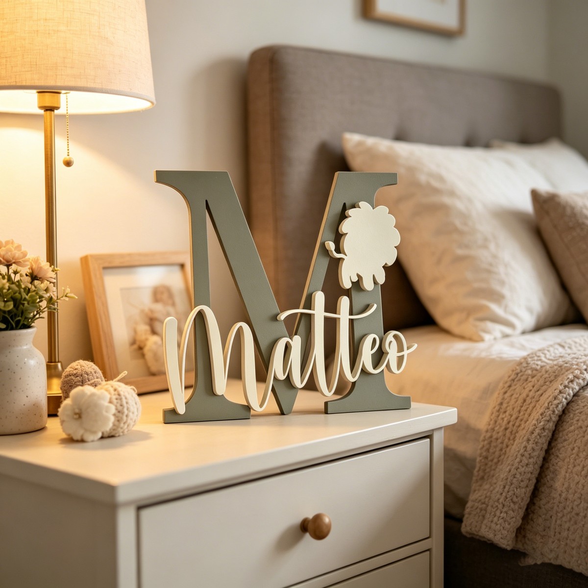 1Pc Custom Lion Name & Initial - огляд і ціна Baby Nursery In