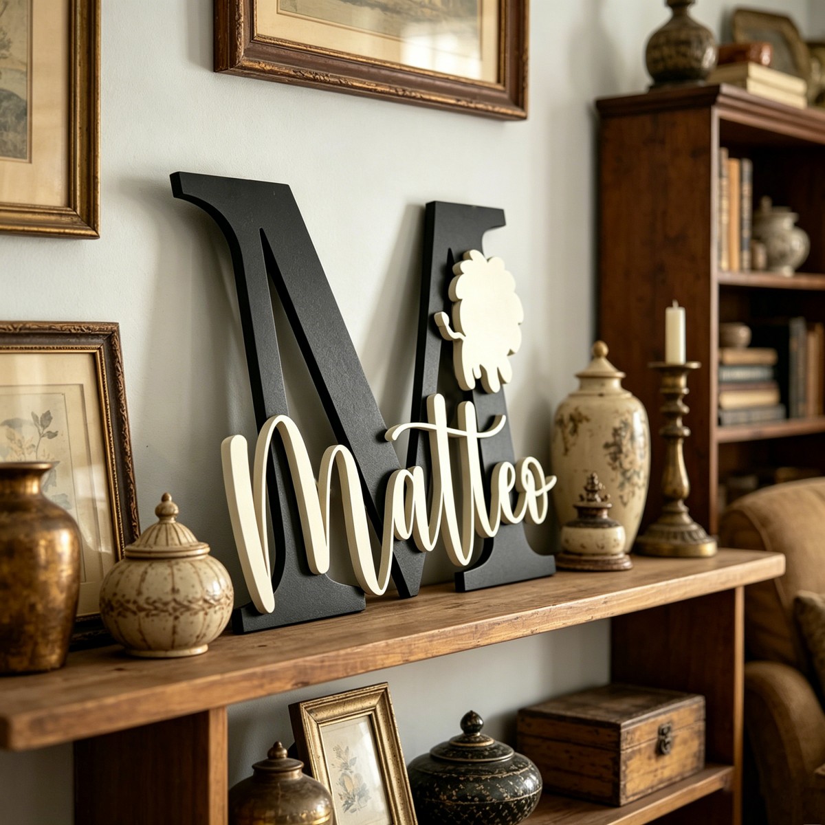 1Pc Custom Lion Name & Initial - огляд і ціна Baby Nursery In
