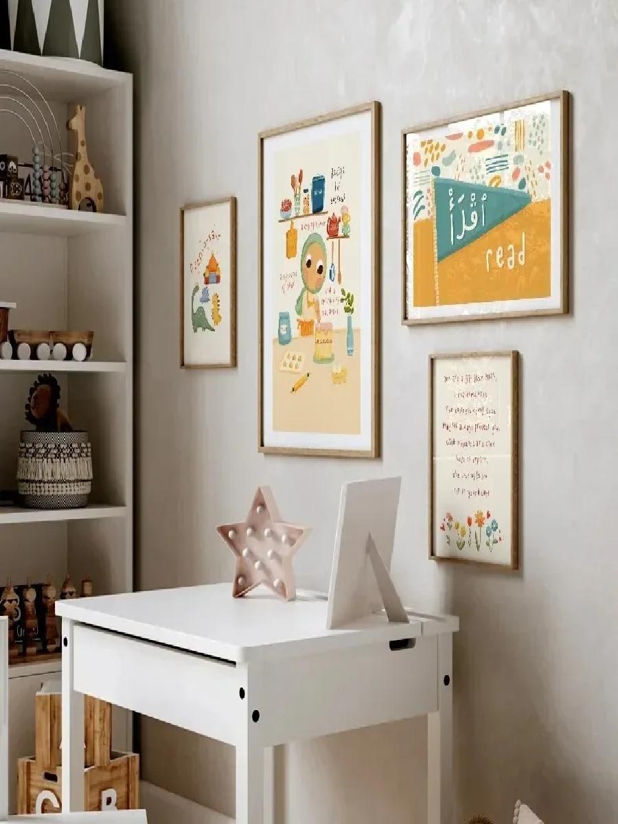 1PC Frameless Modern Cartoon I - огляд і ціна Baby Nursery Modern