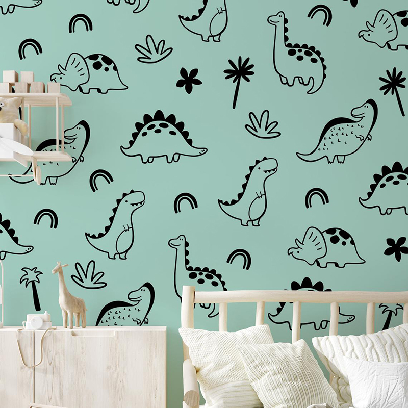 Geometric Dinosaur Tree Rainbo - огляд і ціна Baby Nursery Jungle Animals