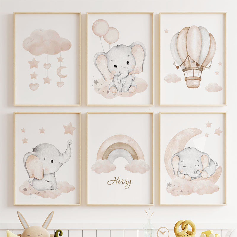 Cute Elephant Hot Balloon Moon - огляд і ціна Baby Nursery Modern