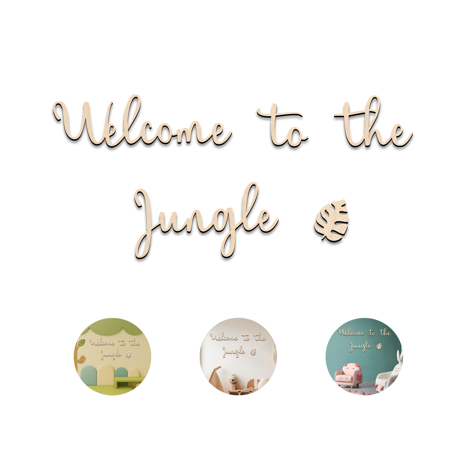 Welcome to the Jungle Wooden S - огляд і ціна Baby Nursery Jungle Animals