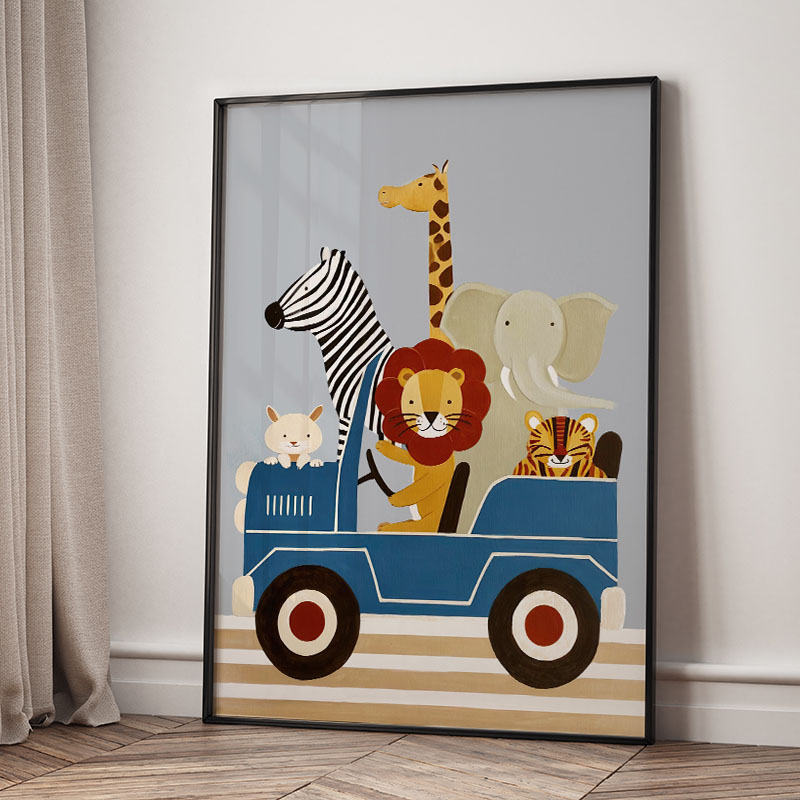 Funny Cartoon Animal Car Ballo - огляд і ціна Baby Nursery Modern
