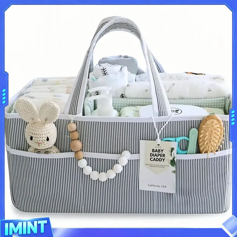 Fabric Diaper Caddy Organizer, - огляд і ціна Storage Basket Fabric