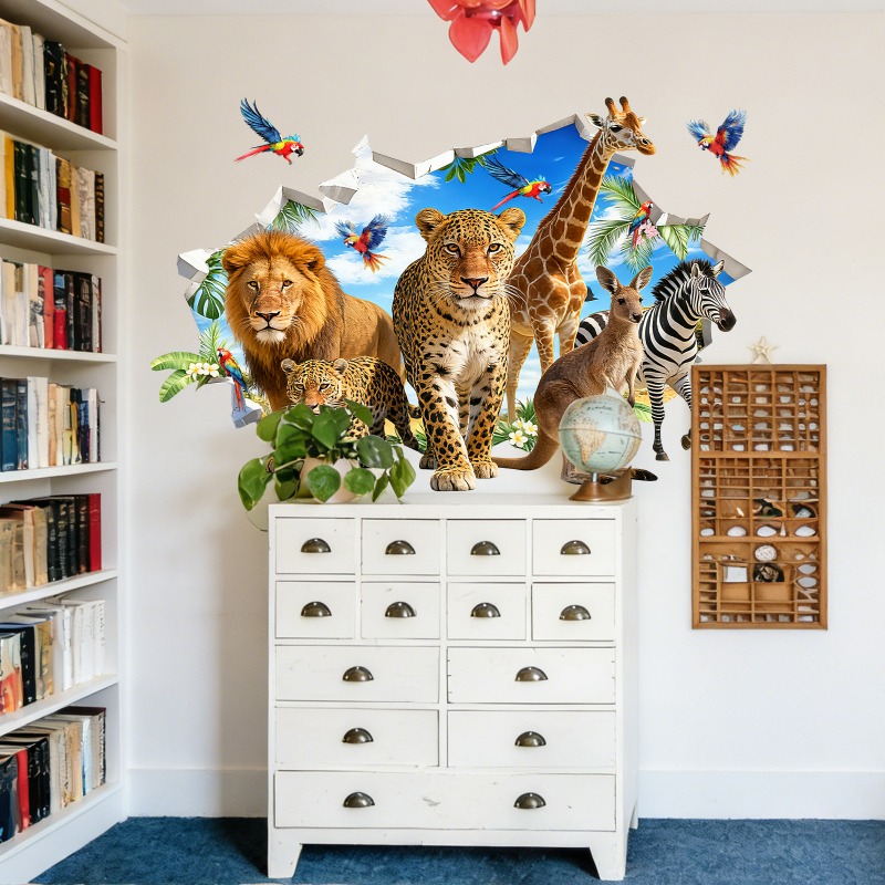 Large Jungle Animal Tropical L - огляд і ціна Baby Nursery Jungle Animals