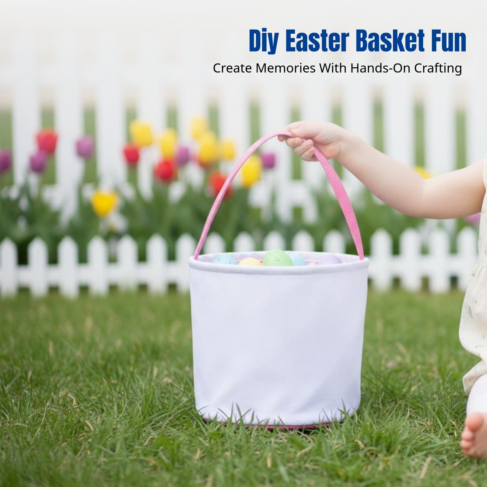 Sublimation Canvas Easter Bask - огляд і ціна Storage Basket Fabric
