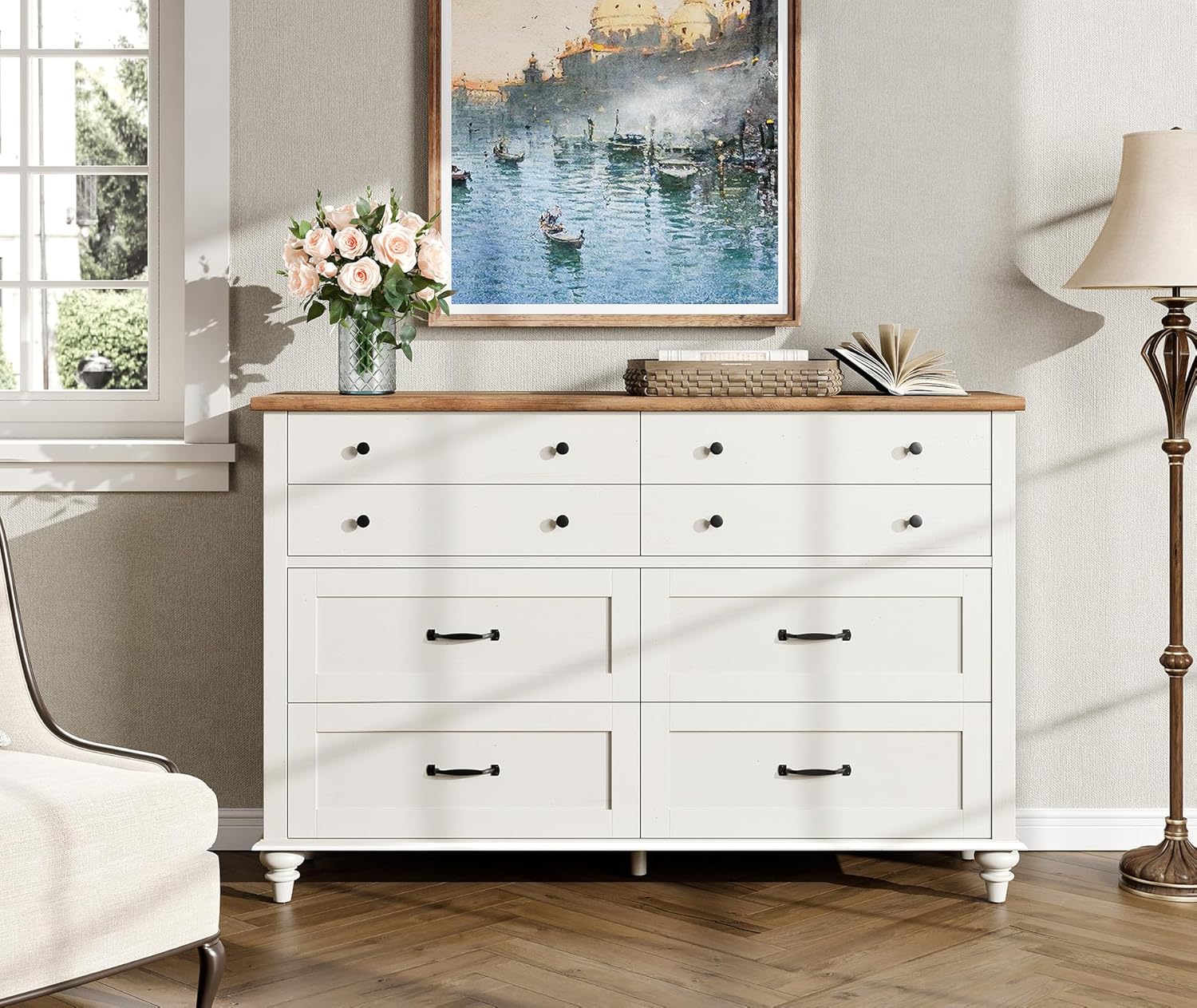 Modern  Kids Dresser with 7 Dr - огляд і ціна Baby Nursery Chest Of Drawers