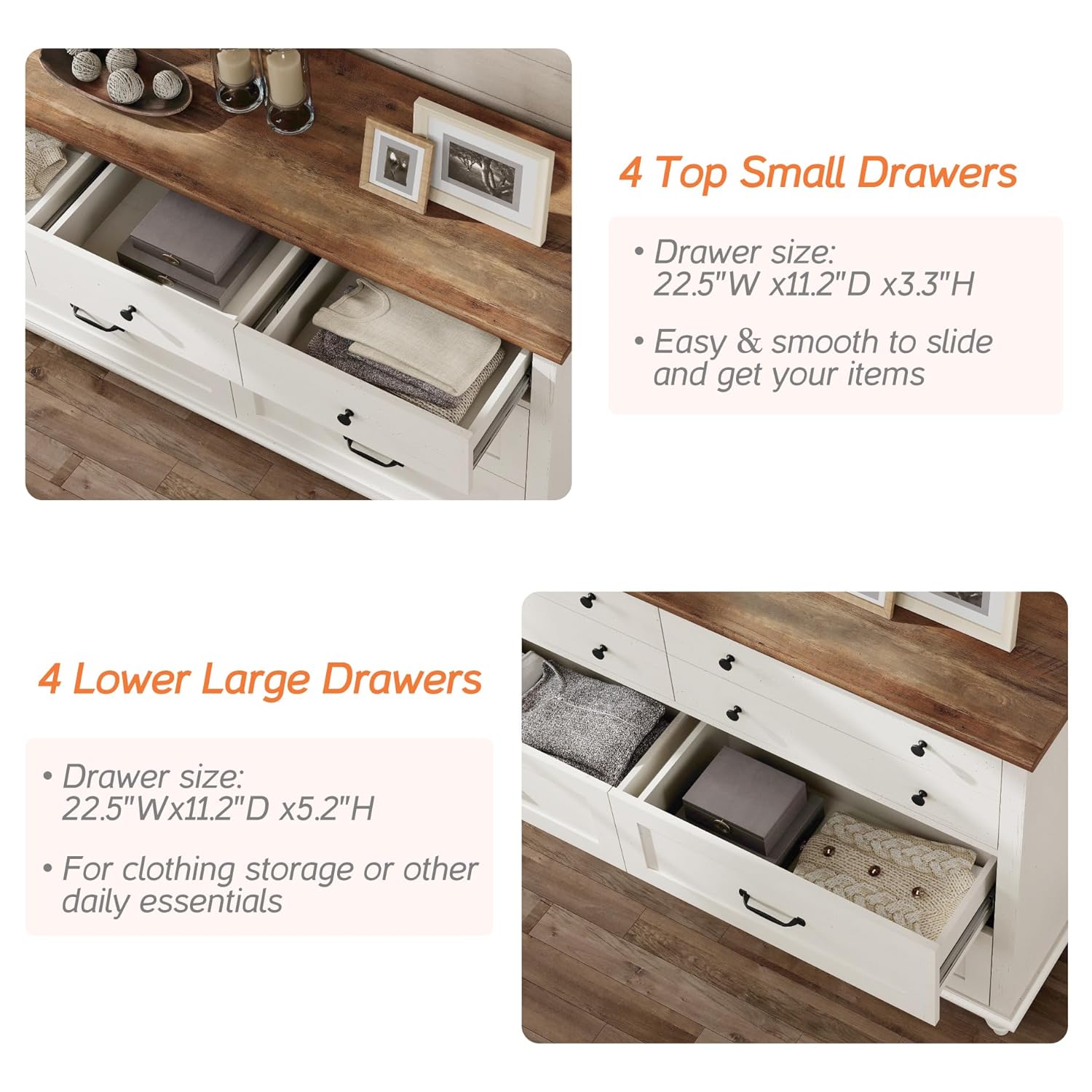 Modern  Kids Dresser with 7 Dr - огляд і ціна Baby Nursery Chest Of Drawers