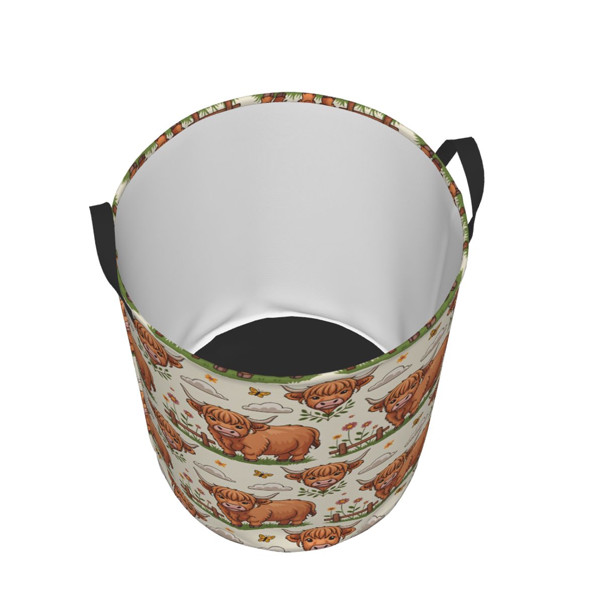 Cartoon Highland Cows Laundry  - огляд і ціна Baby Nursery Laundry Hamper