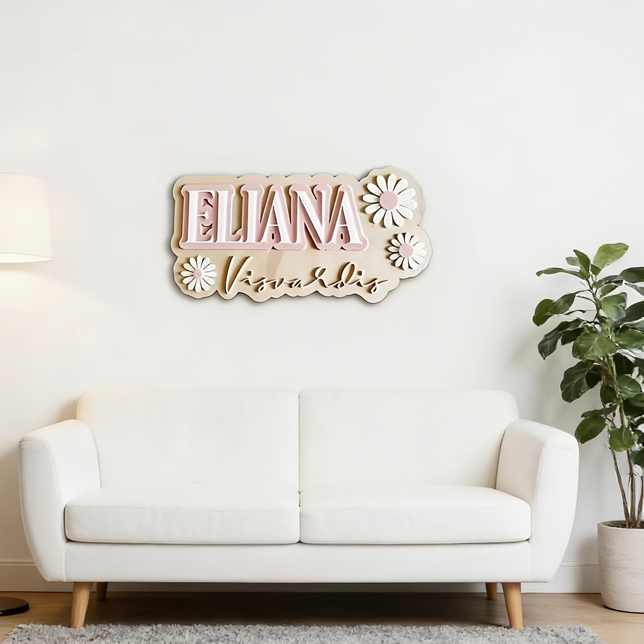 Customizable Daisy Accent Doub - огляд і ціна Baby Nursery Accent Wall