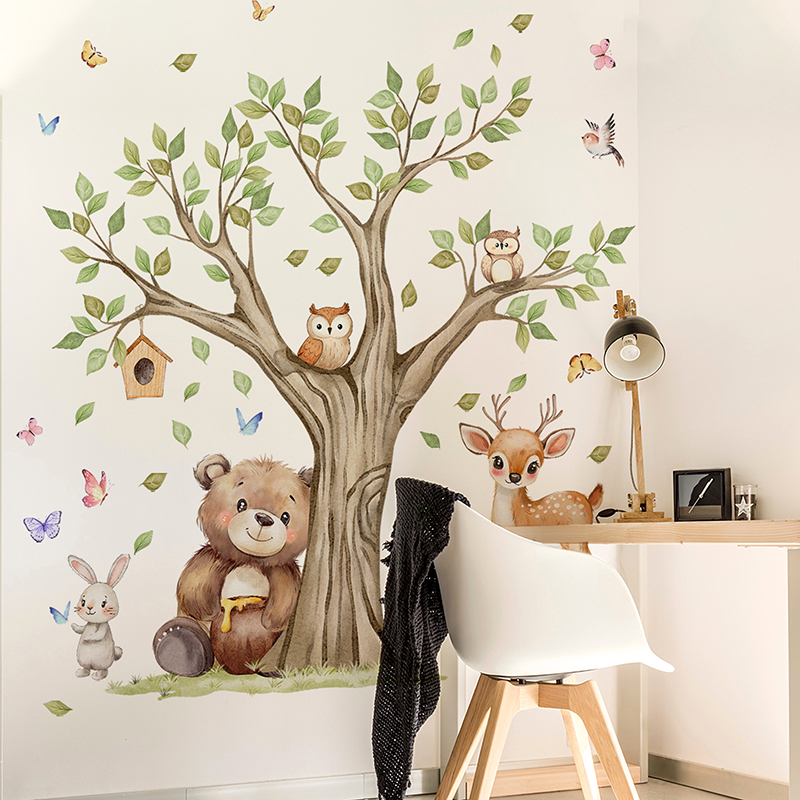 Cartoon Jungle Animals Park Wa - огляд і ціна Baby Nursery Jungle Animals