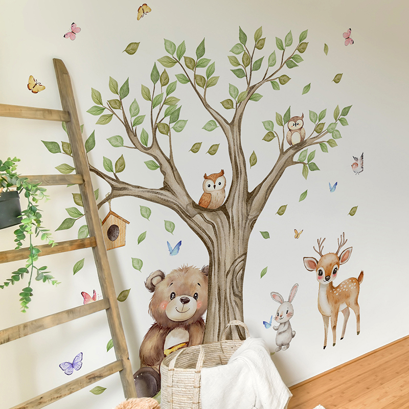 Cartoon Jungle Animals Park Wa - огляд і ціна Baby Nursery Jungle Animals