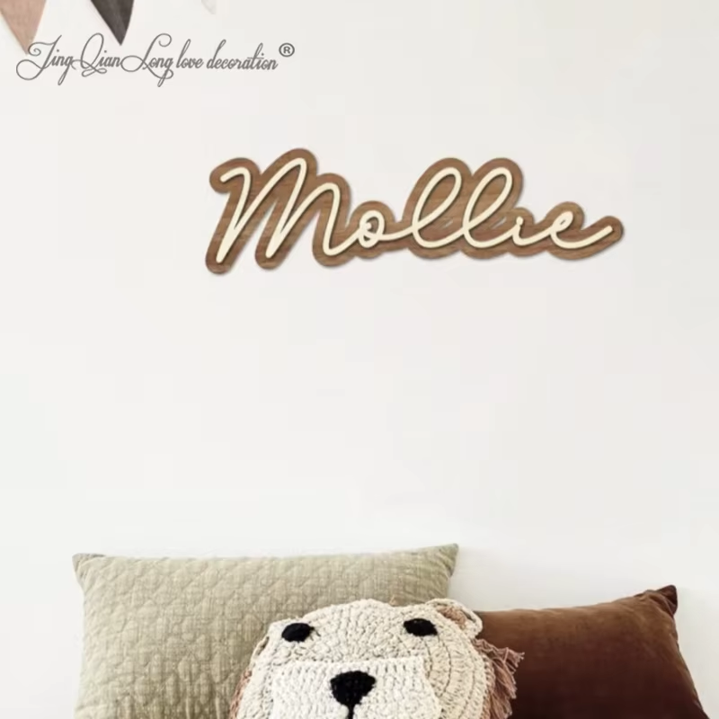 Custom Wooden Name Sign for Nu - огляд і ціна Baby Nursery Modern