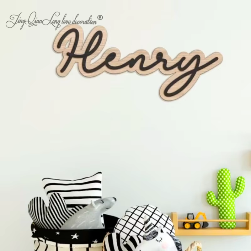 Custom Wooden Name Sign for Nu - огляд і ціна Baby Nursery Modern