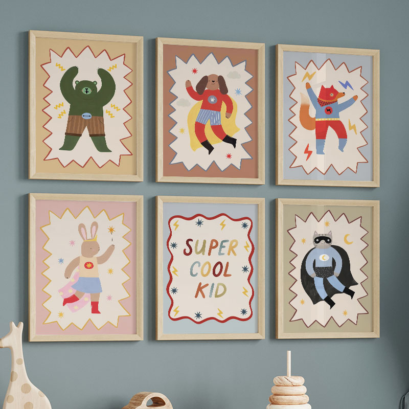 Funny Cartoon Super Cool Kid N - огляд і ціна Baby Nursery Modern