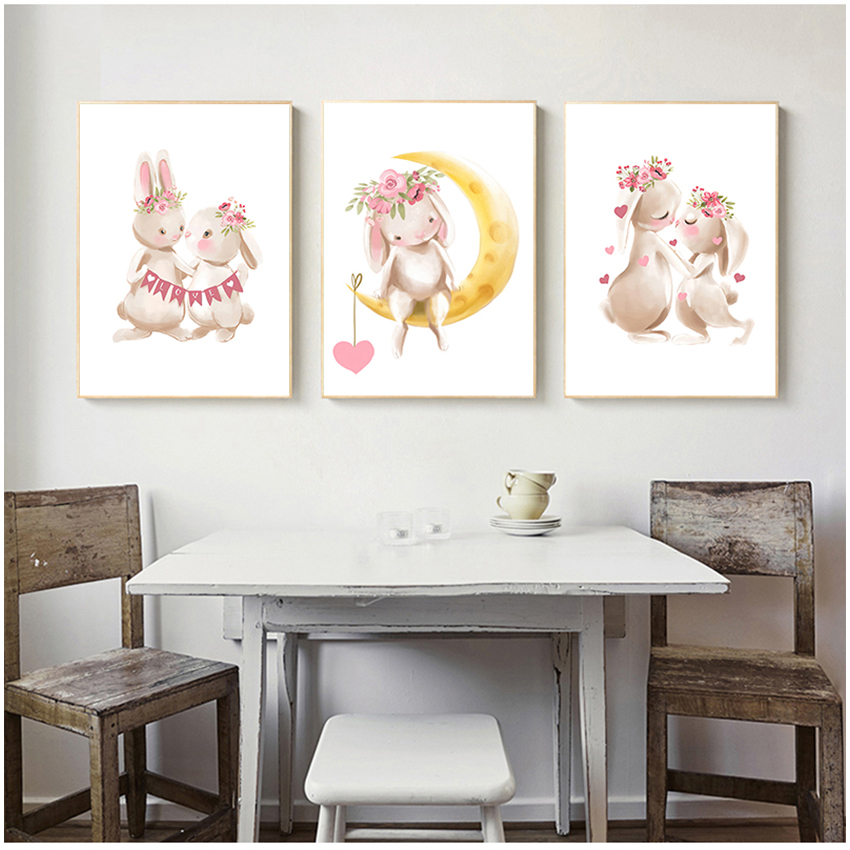 Pink Flowers Cartoon Picture G - огляд і ціна Baby Nursery Pink
