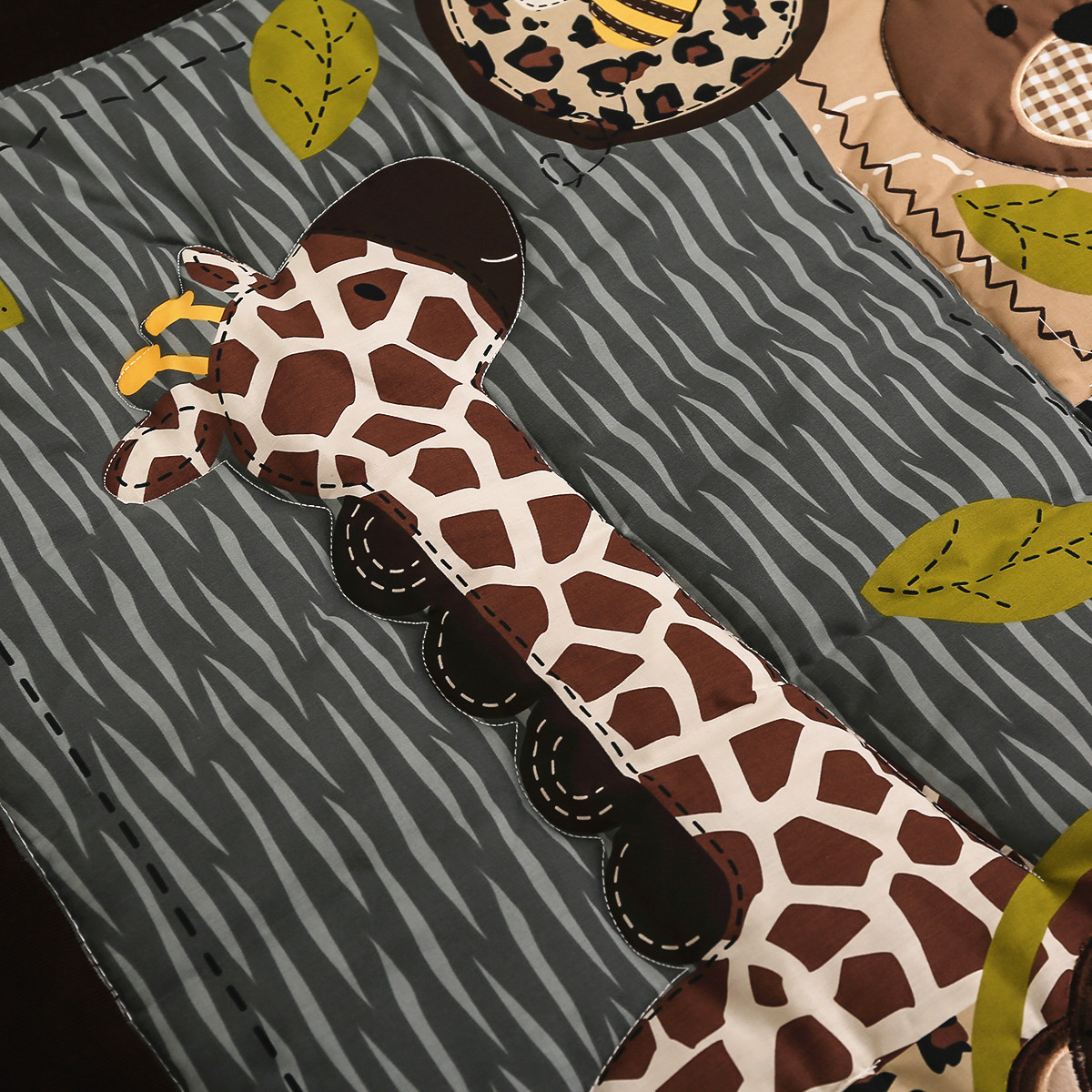 3Pcs Embroidered Newborn Baby  - огляд і ціна Baby Nursery Jungle Animals